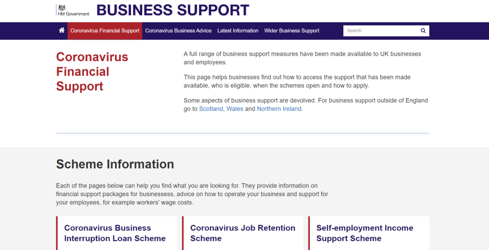 HM Government Business Support